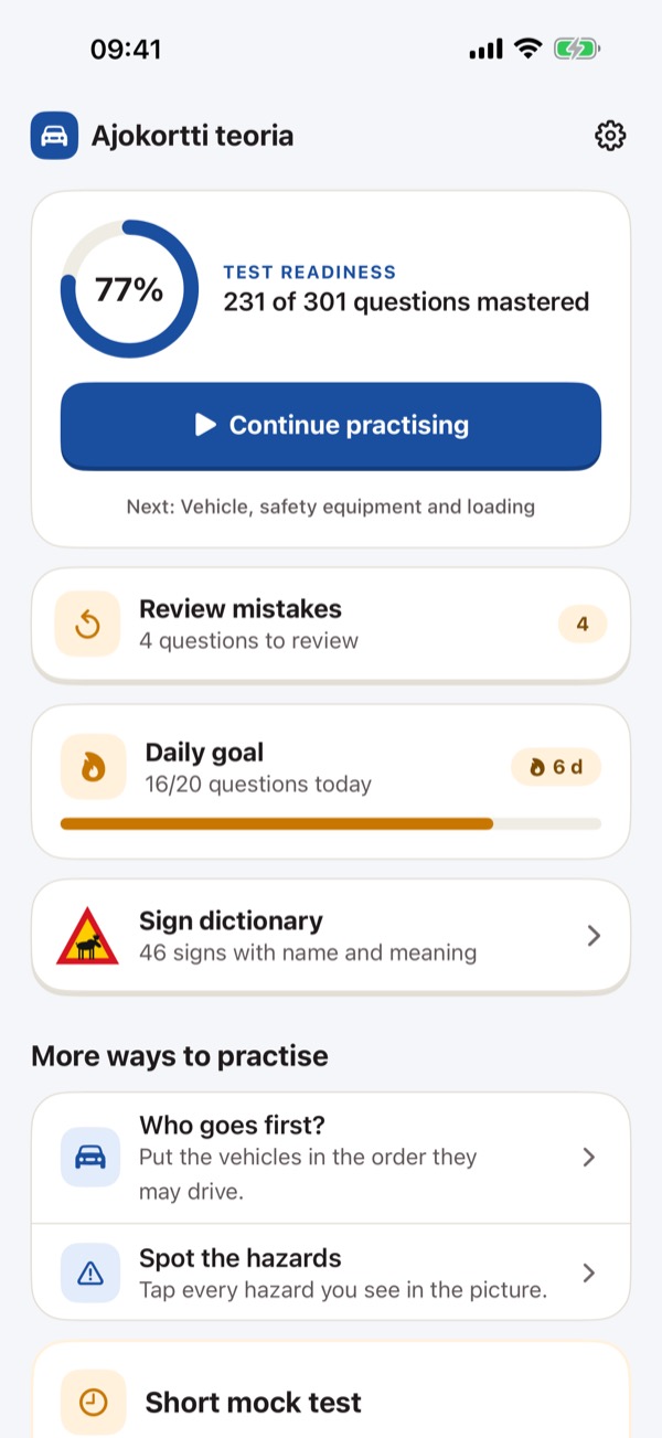 Ajokortti – Driving Theory B – Screenshot 1