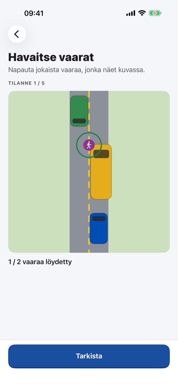 Ajokortti teoria – teoriakoe B – Screenshot 3