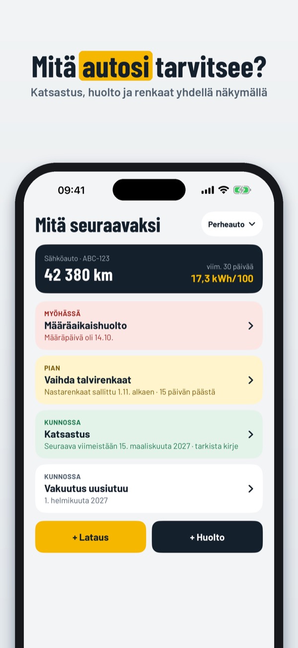Autokirja – katsastus – Screenshot 1