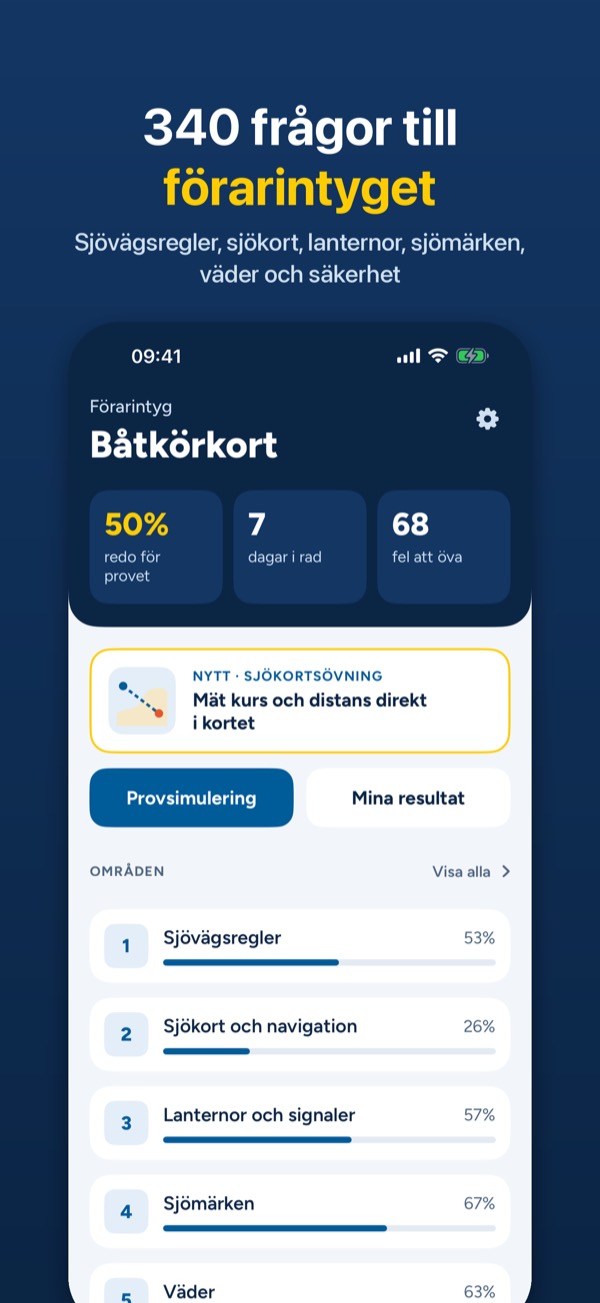 Båtkörkort – Förarintyg 2026 – Screenshot 1