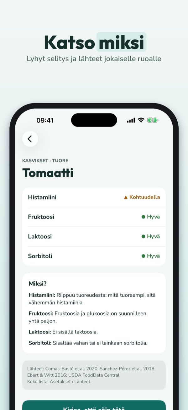 Sieto – histamiini & fruktoosi 3