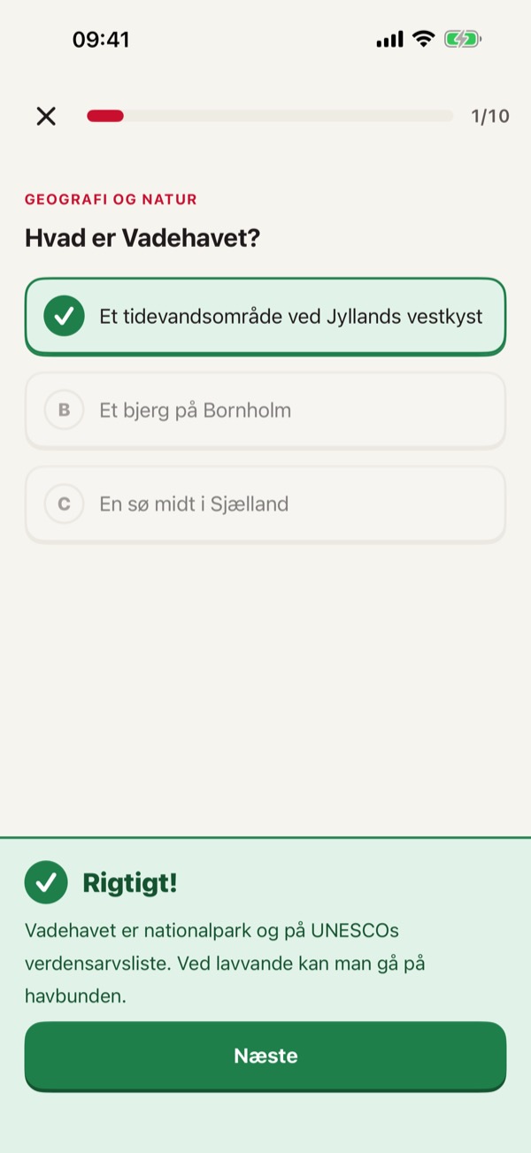 Indfødsretsprøven 2026/2027 – Screenshot 3