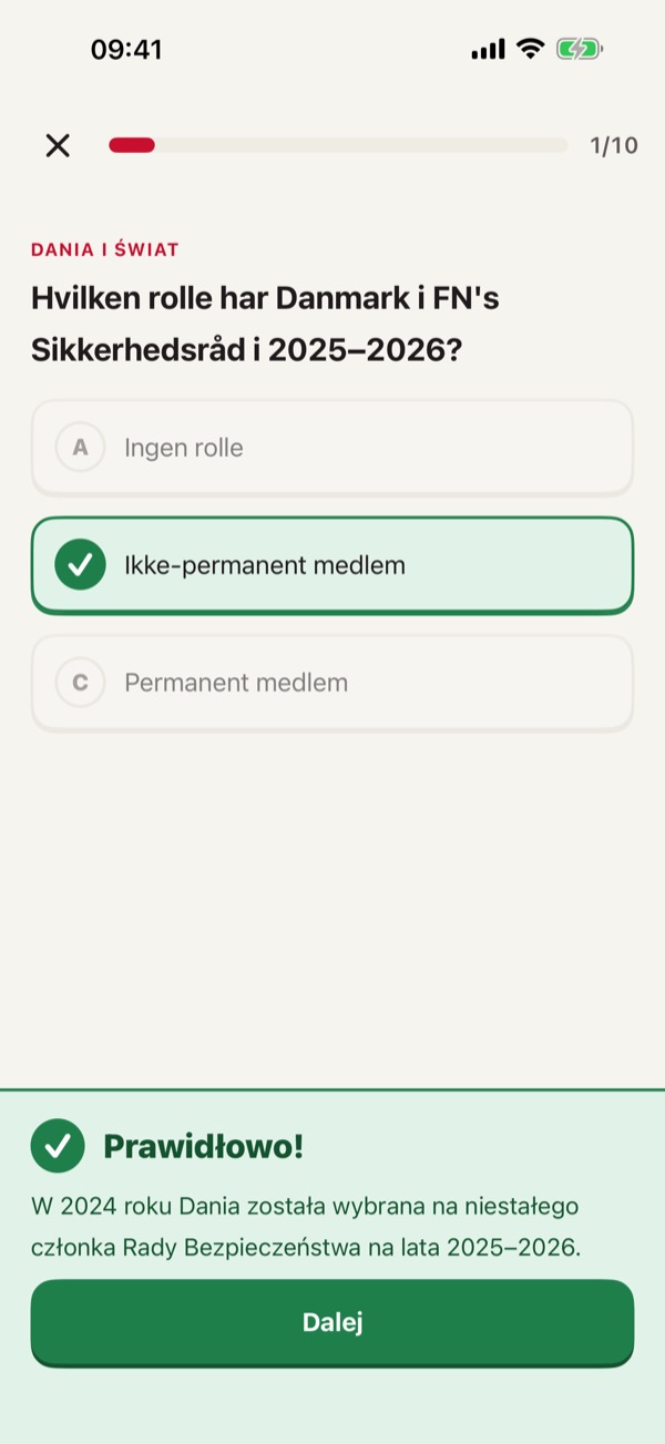 Test na obywatelstwo Danii – Screenshot 3