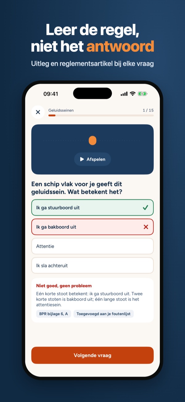 Vaarbewijs KVB 1 & 2 Oefenen – Screenshot 2