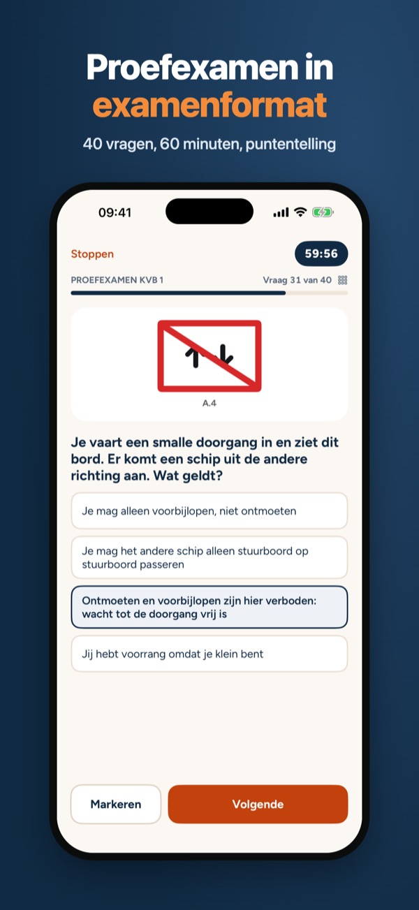 Vaarbewijs KVB 1 & 2 Oefenen – Screenshot 3