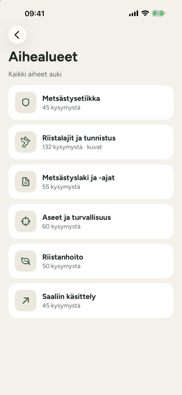 Metsästäjätutkinto 2026 – Screenshot 2