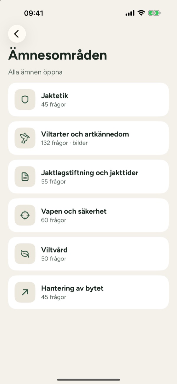 Jägarexamen Finland 2026 – Screenshot 2