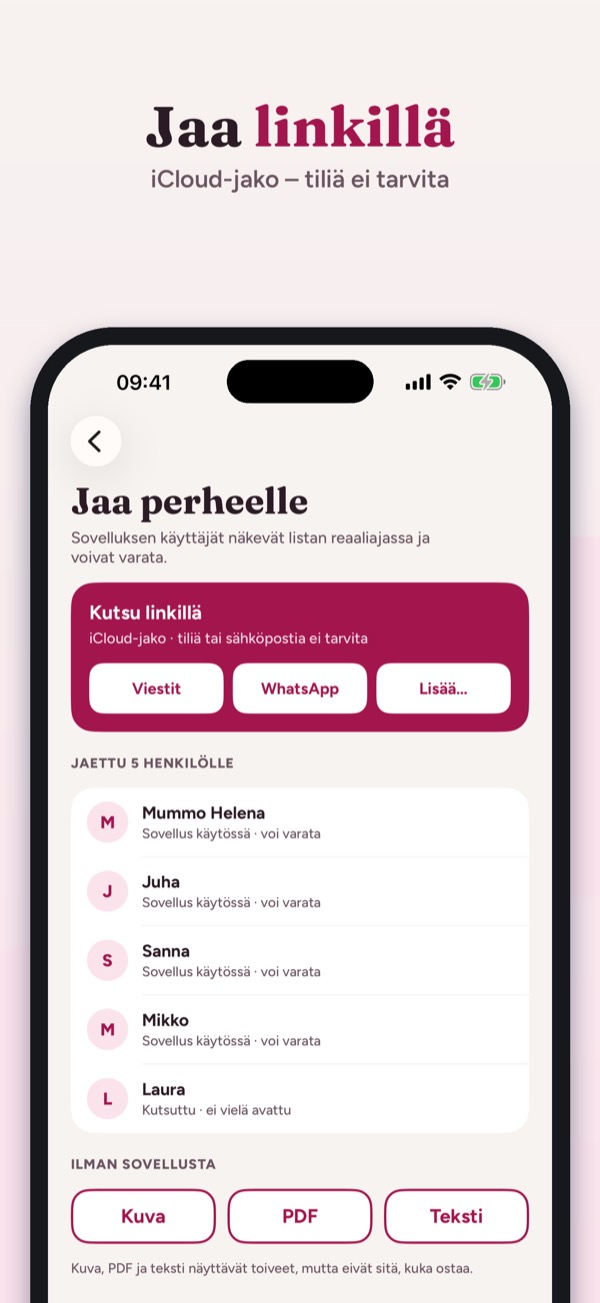 Toivelista – lahjalista 3