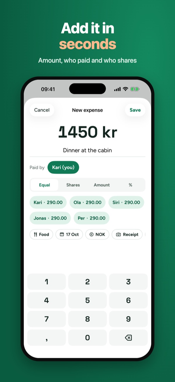 Delt – Split Group Expenses – 2