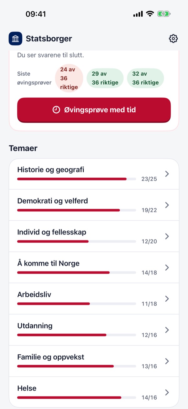Statsborgerprøven 2026/2027 – Screenshot 2
